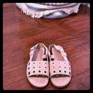 J. Crew Collection Suede Pink Sandals
